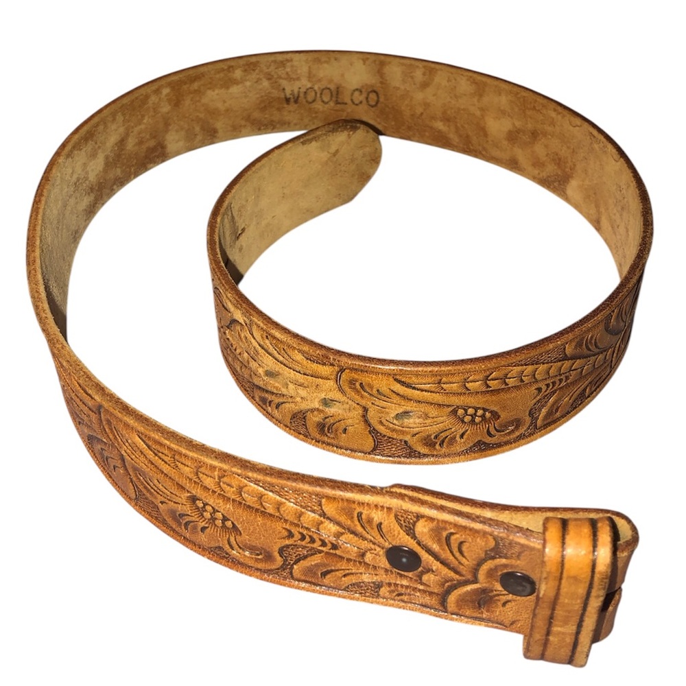 VTG Tooled Leather Belt